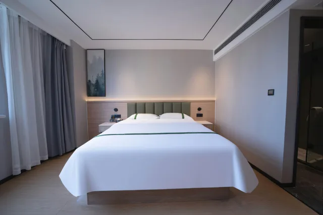 غرفة سوبيريور بسرير كوين، GreenTree Inn Yangzhou Jiangdu Xiaoji Town South Zhongxing Road Express Hotel 2/2