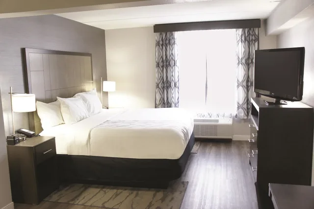 غرفة ديلوكس بسرير كينج، La Quinta Inn and Suites by Wyndham Raleigh Downtown North 3/4