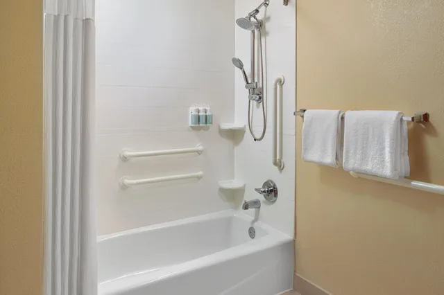 غرفة بسرير كينج بشرفة مع أريكة، Courtyard Orlando Airport 18/18