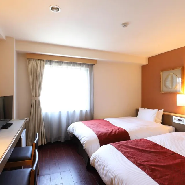 غرفة بسريرين منفصلين للمدخنين، Hotel Leon Hamamatsu Ex Hotel Yonekyu 2/2
