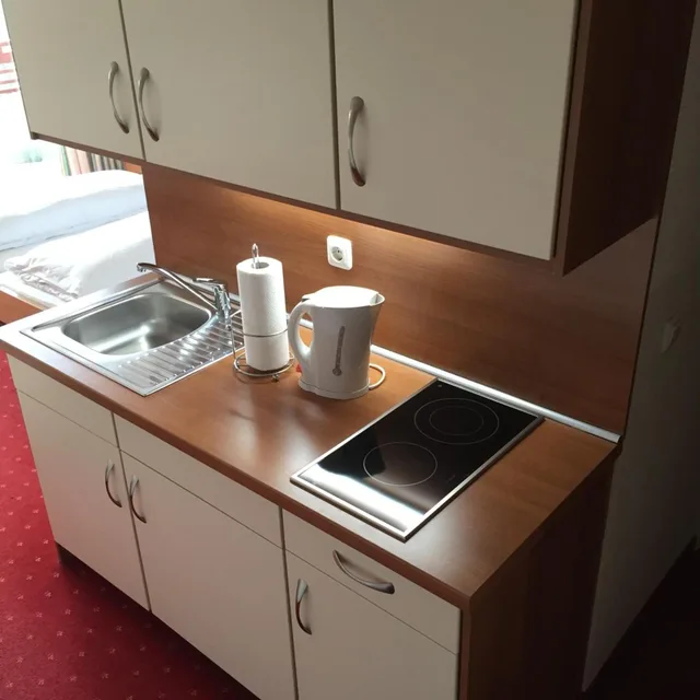 غرفة متصلة بسريرين مزدوجين، Central Hotel Apart Munchen 4/4