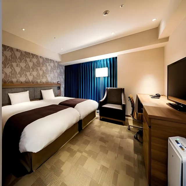 Hollywood, Standard, Single, Twin Beds, Smoking، Daiwa Roynet Hotel Tokushima-Ekimae 1/1