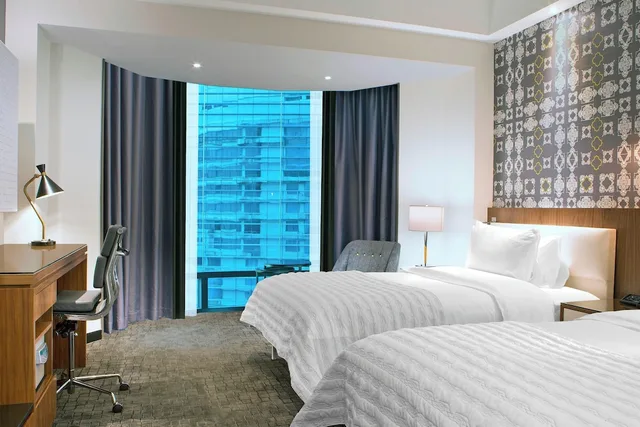 غرفة بسريرين منفصلين، LE MERIDIEN KUALA LUMPUR 1/2