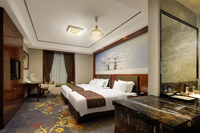 غرفة قياسية بسريرين منفصلين، Guangzhou Daxin International Hotel 1/2