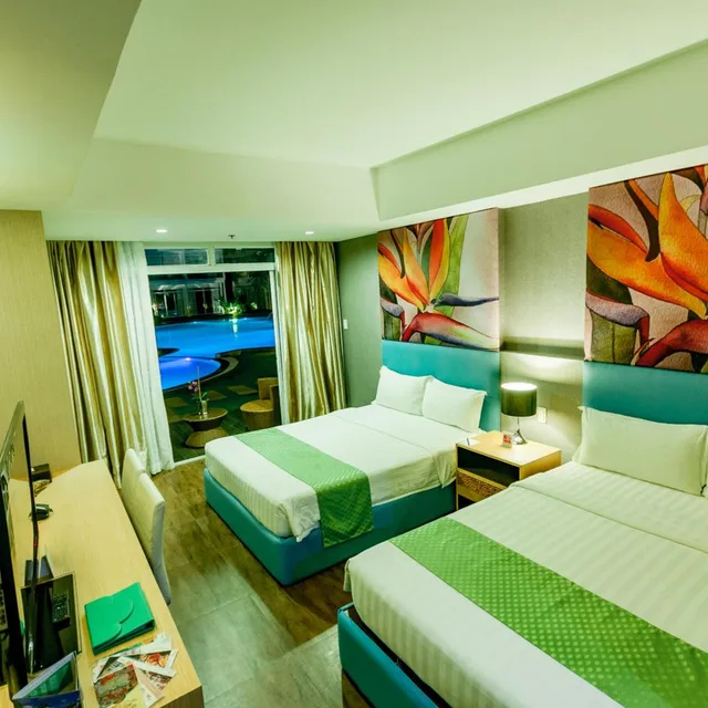 غرفة عائلية بإطلالة على المسبح، Aziza Paradise Hotel 4/9