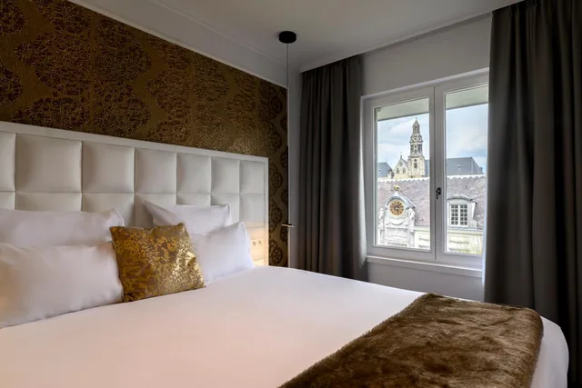 غرفة ديلوكس بسرير كينج بإطلالة على الحديقة، Hotel Rubens - Grote Markt 8/10
