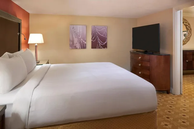 جناح بسرير كينج بغرفة نوم واحدة مع أريكة مع دخول صالة النادي، Toronto Airport Marriott 4/9