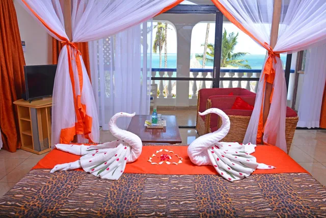 غرفة ديلوكس بسرير مزدوج بإطلالة على البحر بشرفة، Ocean View Nyali Boutique 7/10