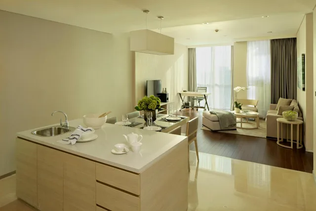 شقة تنفيذية بسرير كينج وسرير كوين بغرفتي نوم، Fraser Residence Menteng Jakarta 1/1
