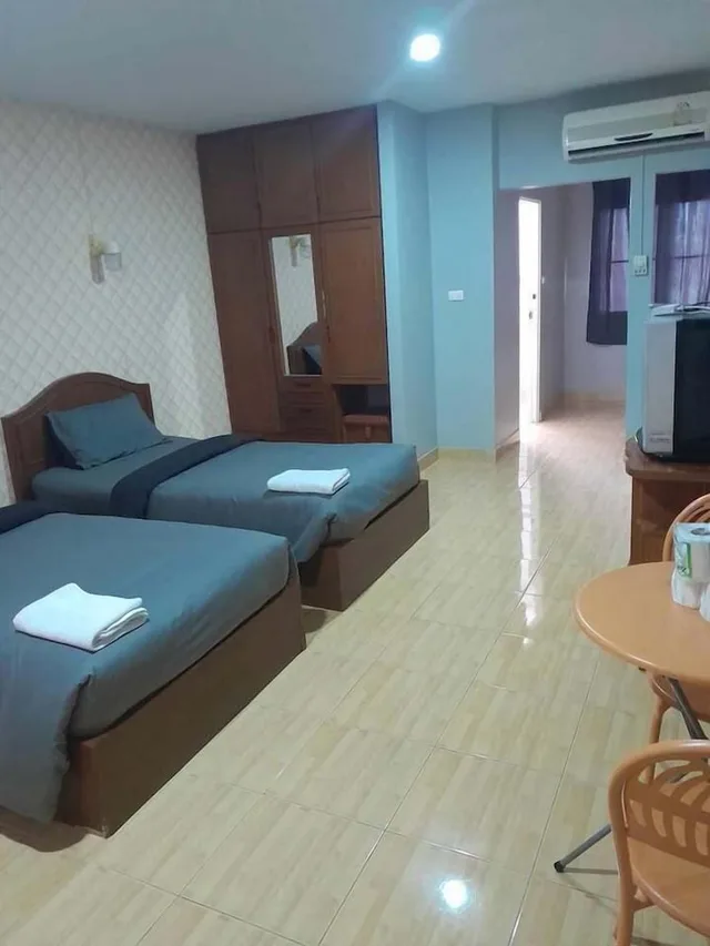 غرفة قياسية بسريرين منفصلين، Green Beach Pattaya 2/3