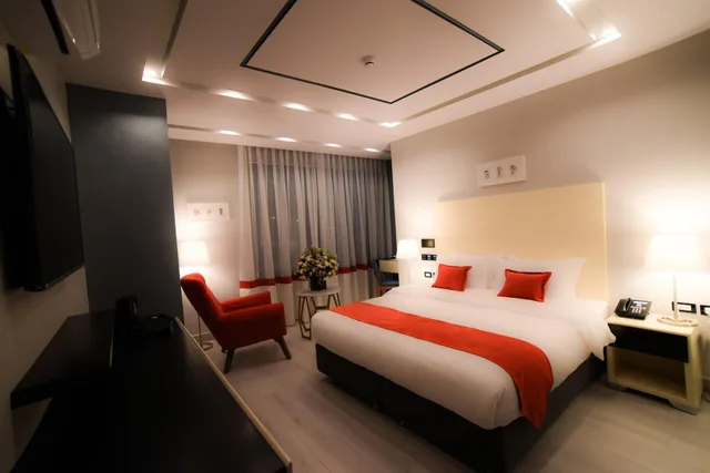 غرفة ديلوكس بسرير مزدوج أو سريرين منفصلين بشرفة، Petra Boutique Hotel 4/10