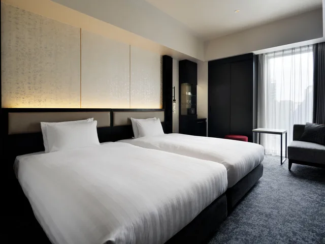 غرفة سوبيريور بسريرين بحوض استحمام، Mitsui Garden Hotel Fukuoka Nakasu 1/4