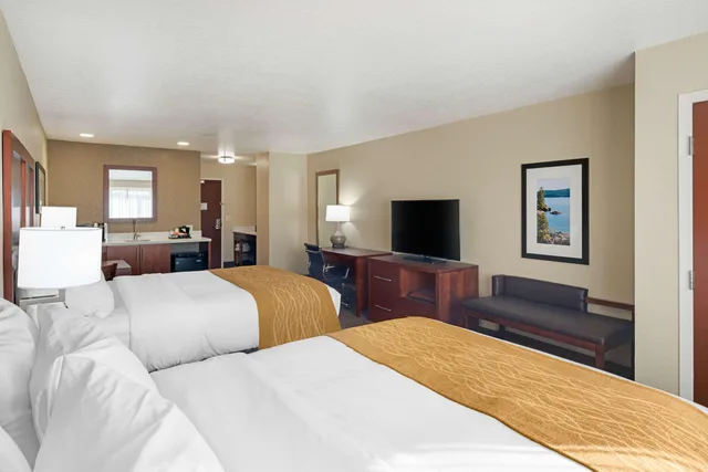 غرفة بسريرين كوين، Comfort Inn & Suites Coeur d'Alene, ID 4/6