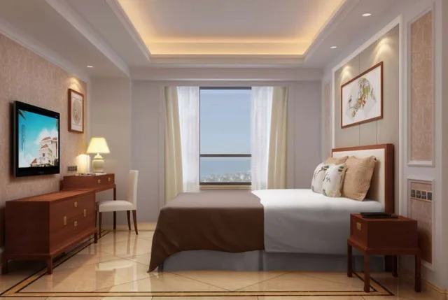 غرفة بريميوم بسرير كينج بإطلالة على البحر، Wyndham Hainan Clearwater Bay Resort 1/1