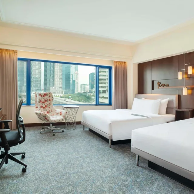 غرفة بريميير بسريرين منفصلين، LE MERIDIEN JAKARTA 2/5