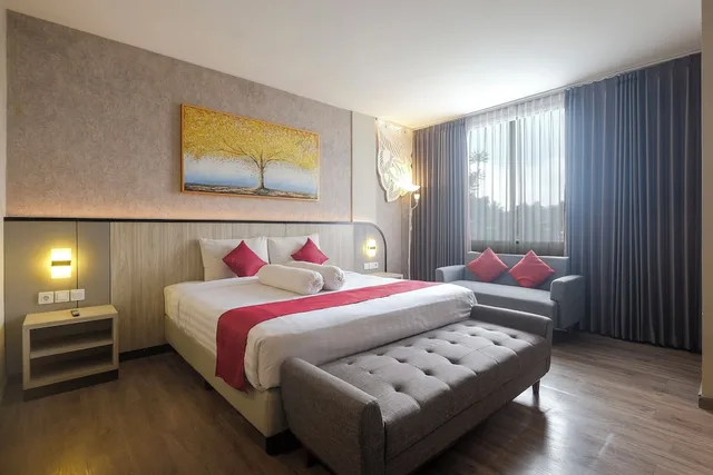 غرفة تنفيذية بسرير مزدوج، Front One Gosyen Hotel Salatiga 2/8