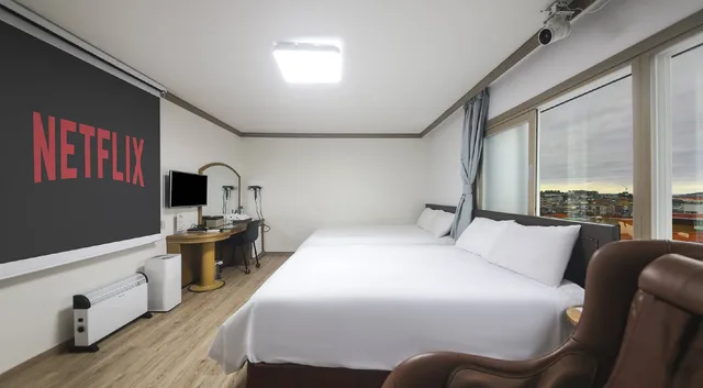 جناح عائلي بسريرين كوين، Jeju Top Island Pension 6/6