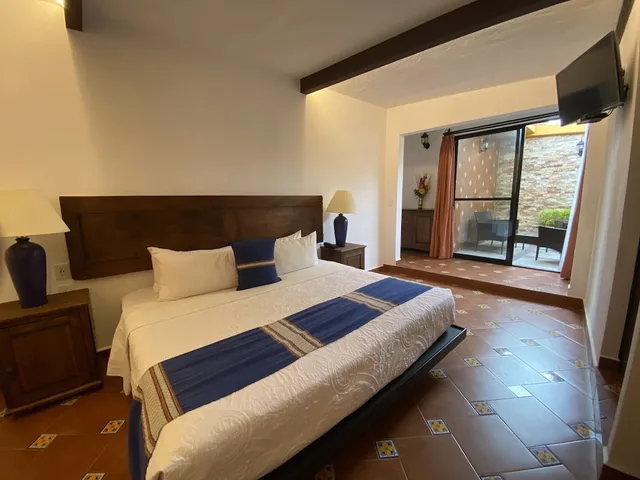 جناح ديلوكس بسرير كينج بشرفة، Hotel Hacienda Monteverde San Miguel de Allende 1/3