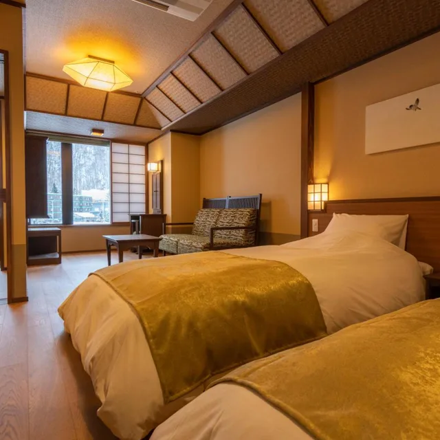 Room, Twin Beds, Hot Spring Bath, Accessible، Jozankei Yurakusoan 2/5