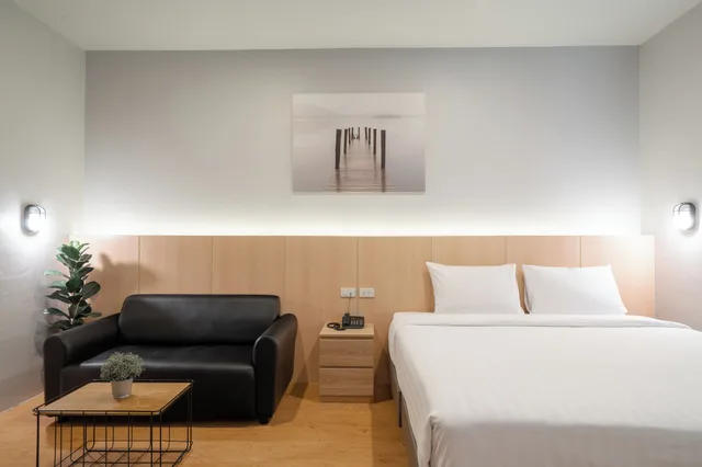 غرفة حصرية بسرير مزدوج وسرير فردي بغرفة نوم واحدة، The Arbern Hostel x Bistro 2/6