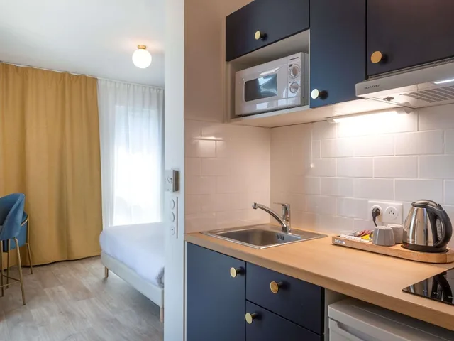 استوديو بسريرين منفصلين، The Originals Residence, Le Monde, Paris Ivry Confluence 4/5
