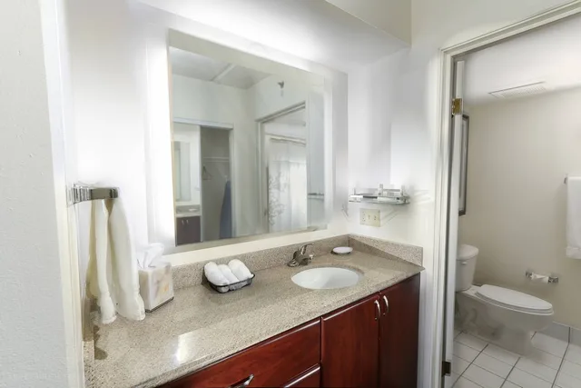جناح بسرير كوين بغرفة نوم واحدة مع أريكة لذوي الإعاقة، Residence Inn by Marriott Fort Worth Alliance Airport 3/3
