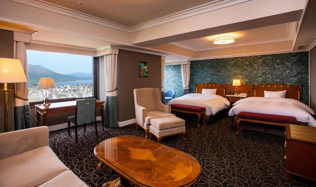 غرفة بريميوم بسريرين منفصلين، Shiroyama Hotel Kagoshima 1/5