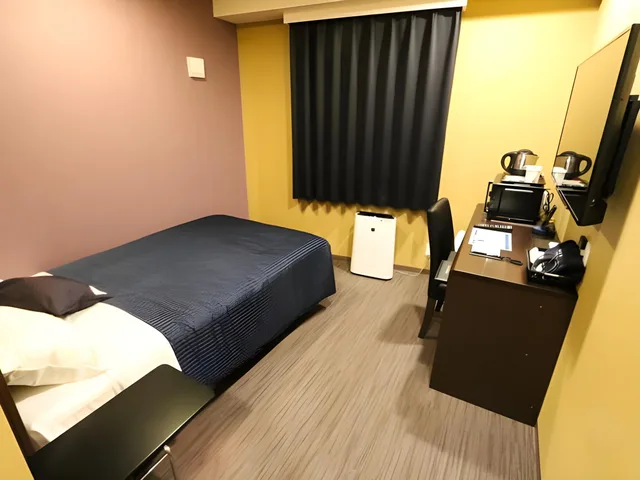 غرفة بسرير نصف مزدوج، Hotel Livemax Mikawaanjo Ekimae 4/4