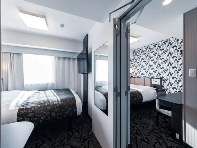 غرفة متصلة بسرير مزدوج، Apa Hotel Shin-Osaka Ekimae 2/7