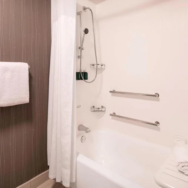 غرفة بسرير كينج بحوض استحمام لذوي الإعاقة، Courtyard By Marriott Denver Airport 7/10
