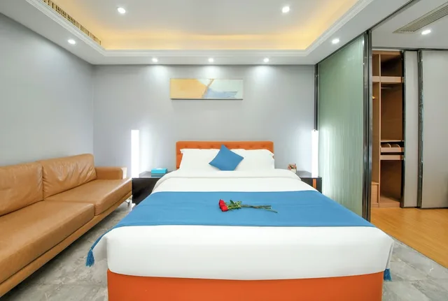 استوديو تنفيذي بسريرين منفصلين وسريرين كوين، Pengman International Apartment Hotel (Beijing Road Jiedeng Duhui) 1/9