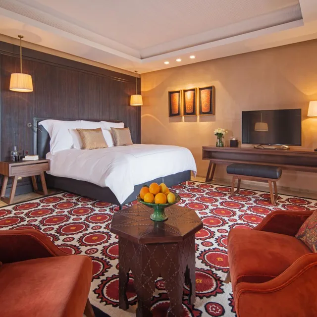جناح ديلوكس بسرير مزدوج بإطلالة على الحديقة، FAIRMONT ROYAL PALM MARRAKECH 1/3