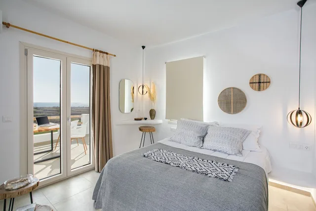 جناح استوديو عائلي بسرير كوين وسريرين كوين بإطلالة على البحر، Naxos Earth Suites 2/3