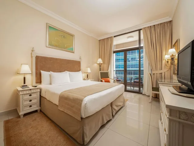 شقة بسريرين كوين بإطلالة على المدينة بغرفة نوم واحدة، Mercure Dubai Barsha Heights Hotel Suites and Apartments 5/9