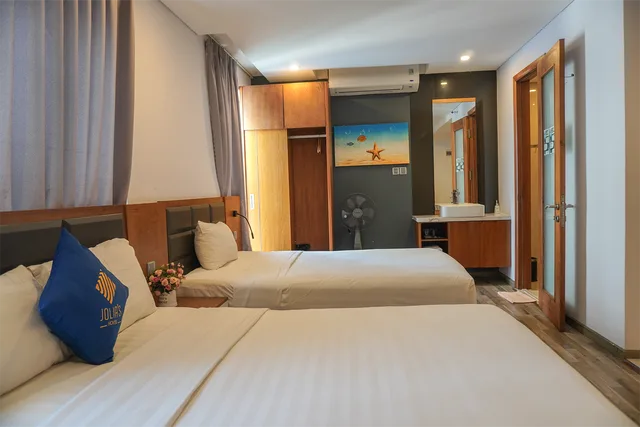 Semi Room, Deluxe, Family, 2 Semi Double Beds، Jolia Hotel And Apartment - My Khe Beach 1/1