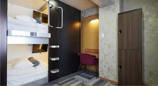 Capsule, Twin Beds, Shared Bathroom، The Global Hotel Tokyo 1/1