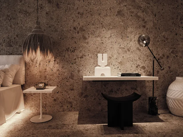 جناح جونيور عائلي بسرير كينج بإطلالة على الحديقة مع أريكة بمسبح خاص، O by Myconian, Mykonos, a Member of Design Hotels 2/2