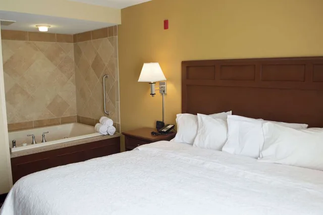 غرفة بسرير كينج بجاكوزي، Hampton Inn & Suites Columbia at the University of Missouri 2/3
