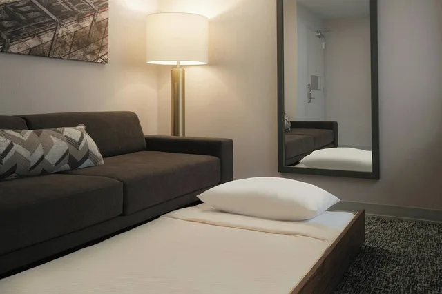 جناح بسريرين كوين مع أريكة، SpringHill Suites by Marriott Tampa Downtown 2/5