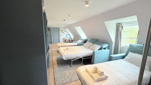 جناح بسرير كينج بإطلالة على الجبل مع أريكة مع أريكة، Sligachan Hotel 4/9
