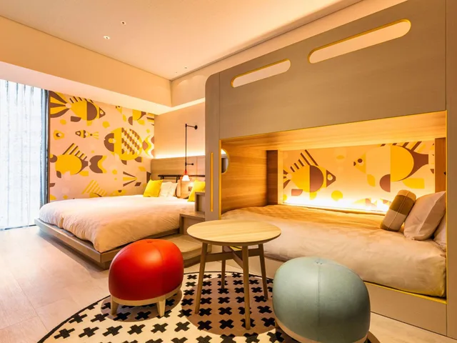 غرفة عائلية بسريرين منفصلين وسرير بطابقين، Tokyo Bay Shiomi Prince Hotel 1/1