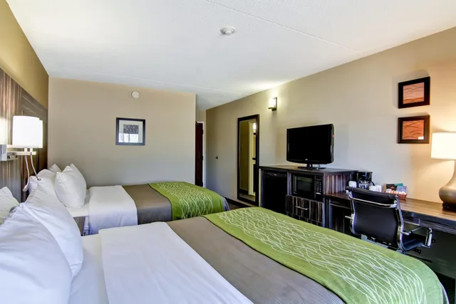 غرفة بسريرين كوين يُسمح فيها بالحيوانات الأليفة في الطابق الأرضي، Comfort Inn St. Catherines 5/10