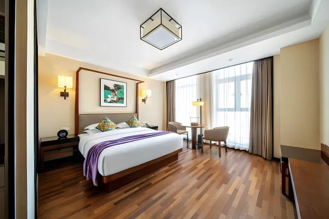 غرفة ديلوكس بسرير كوين، SSAW Boutique Hotel Hangzhou Qianjiang New City 1/1