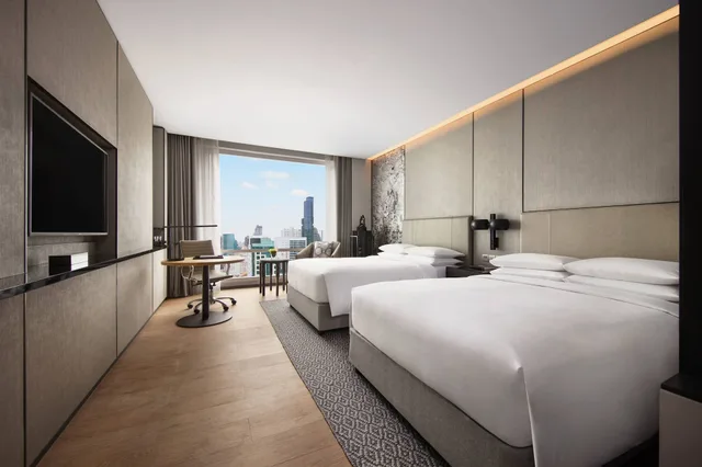 غرفة بسريرين مزدوجين، Marriott Bangkok Hotel the Surawongse 1/4