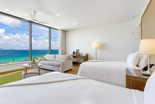 غرفة ديلوكس بسرير مزدوج بإطلالة على البحر، Aurora Anguilla Resort and Golf Club 1/2