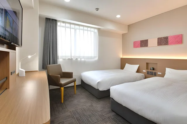 غرفة بسريرين منفصلين لغير المدخنين، R&B Hotel Nagoya-Ekimae 2/2