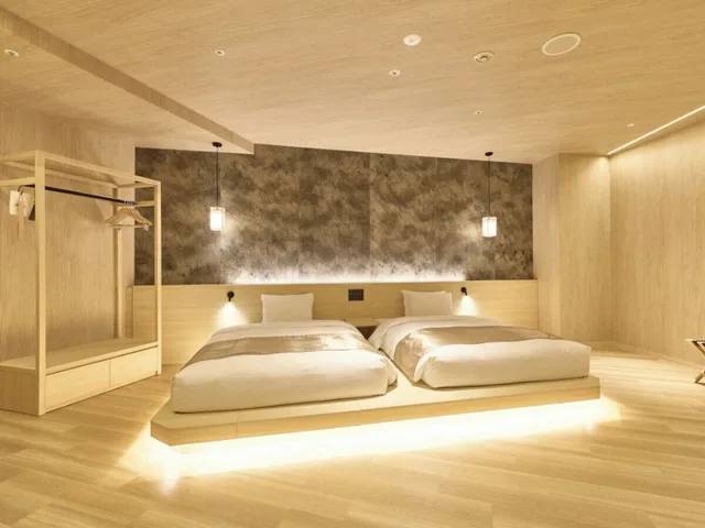 One Suite, 2 Double Beds, Luxury Floor، The New Hotel Kumamoto 1/3
