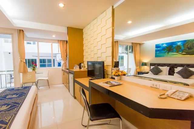 غرفة ديلوكس بمطبخ، Hallo Patong Hotel 2/2