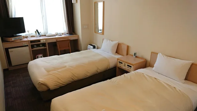 غرفة قياسية بسريرين منفصلين، Hotel Crown Hills Kumamoto 1/1