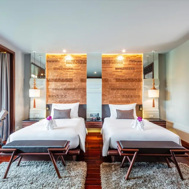 غرفة ديلوكس بسريرين منفصلين في الملحق، Ratilanna Riverside Spa Resort Chiang Mai 2/10